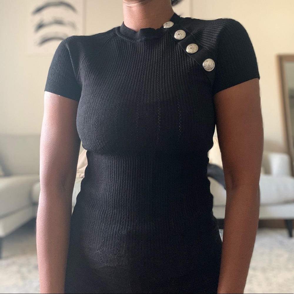 Balmain buttoned knit top